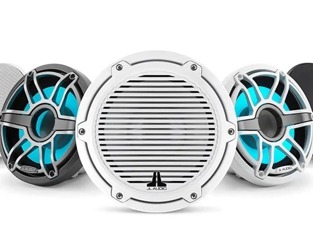 JL Audio marine speakers with RGB lighting