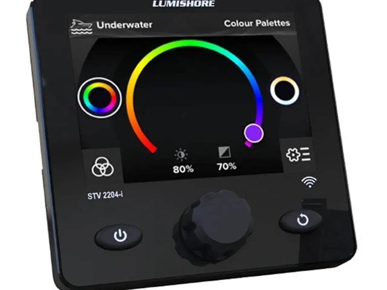 Lumishore underwater lighting color-palette controller